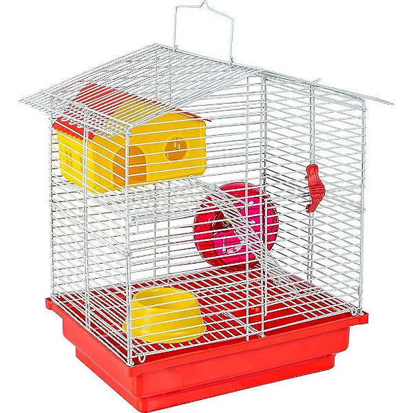 Gaiola Hamster 2 Andares Aramado Desmontável