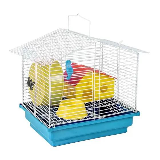 GAIOLA PARA HAMSTER 1 ANDAR ARAMADO COMPLETA