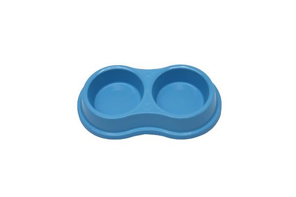 Comedouro Duplo Pequeno FourPlastic 270ml
