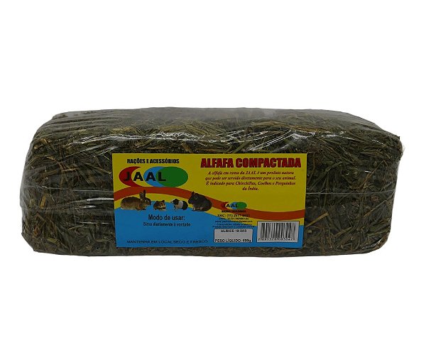 Alfafa Em Rama Compactada Para Roedores Jaal - 600g