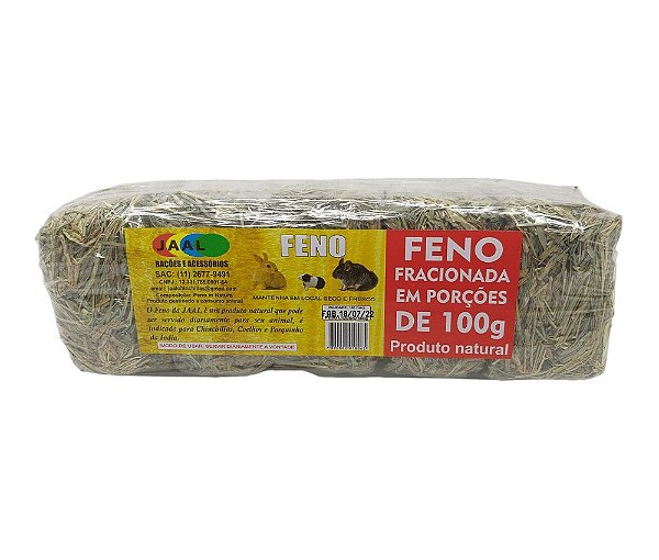 Feno Fracionado Para Roedores Jaal - 500g