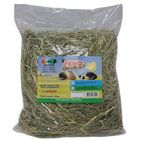 Feno Jaal Aromatizado Com Amora 500g