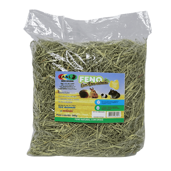 Feno Jaal Aromatizado Com Erva Cidreira 500g