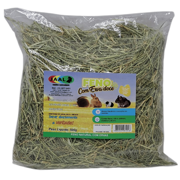 Feno Jaal Aromatizado Com Erva Doce 500g