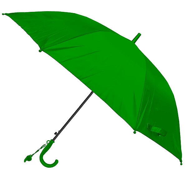 Guarda-chuva Sombrinha Verde Automático Infantil Proteção 55cm