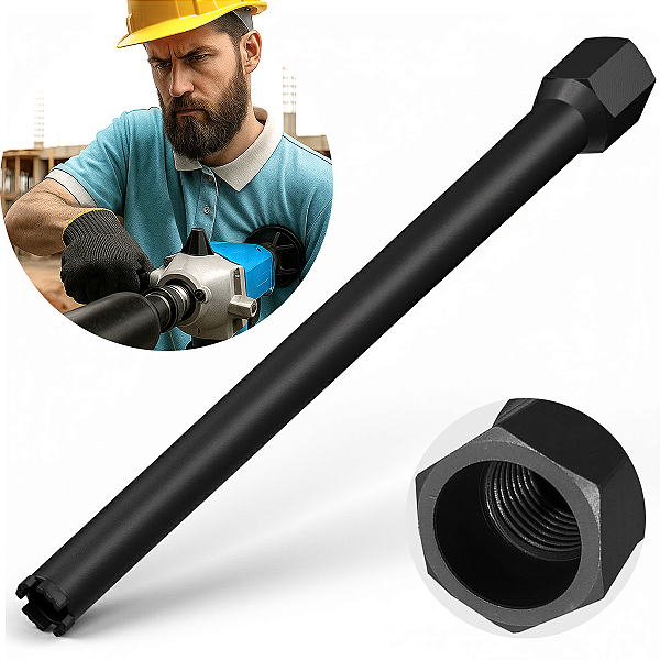 Broca 32mm X 450mm 1.1/4 Serra Copo Coroa Diamantada para perfuratriz