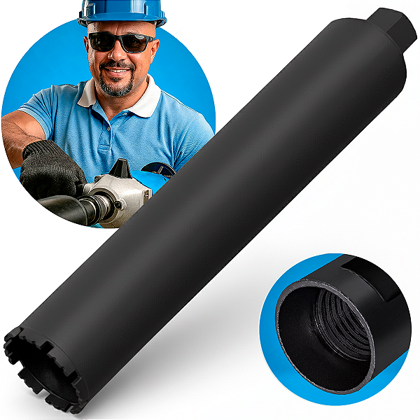 Broca 83X450mm M-22 Perfuratriz Serra Copo Coroa Diamantada