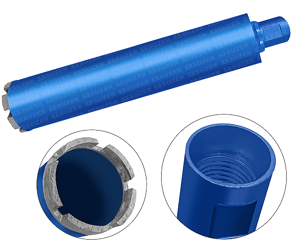 Broca 83X450mm M-22 Perfuratriz Serra Copo Coroa Diamantada