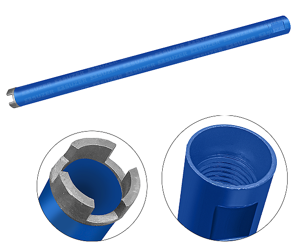 Broca 32mm X 450mm M-22 Serra Copo Coroa Diamantada Verde para Perfuratriz