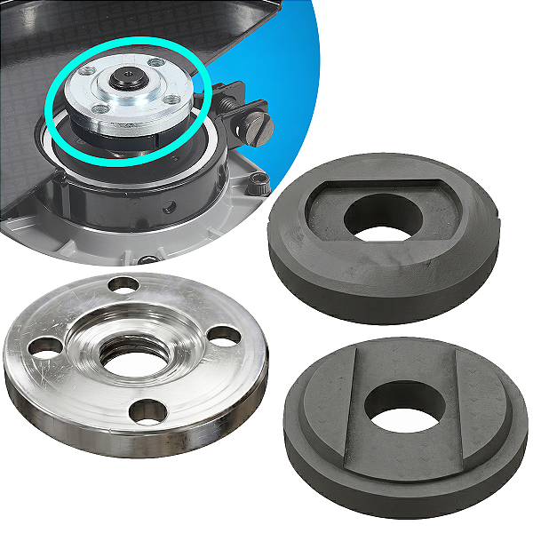 Flange Esmerilhadeira Compatível Makita Bosch Com Furo 20mm