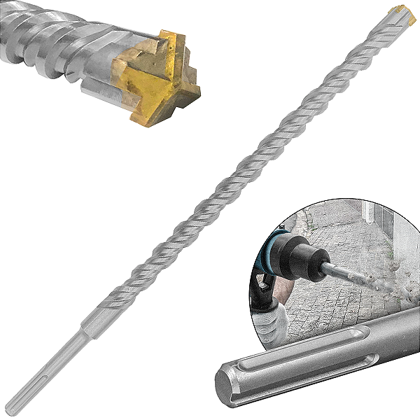 Broca Sds Max Profissional 32x650 Widea Cruzada 32 X 650mm