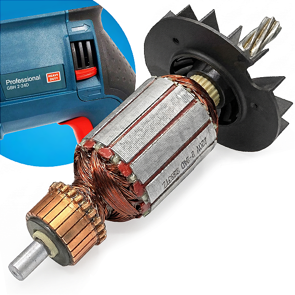 Induzido para Martelete GBH 2-24 D  Bosch 220V