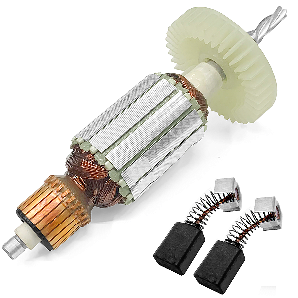 Induzido E Carvão Compatível Furadeira Hp1630 Hp1631 220v