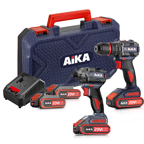 Combo Furadeira Parafusadeira 20v Biv Dr13a E W230b Aika