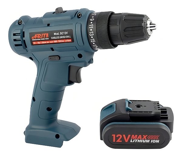 Parafusadeira Com Bateria Íon-lítio 10mm 12v 30 Acessórios