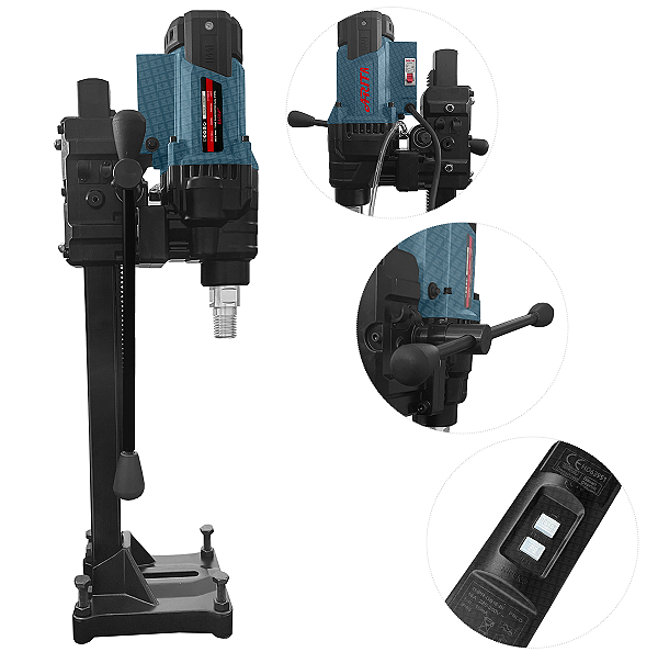 Perfuratriz De Coluna Para Concreto Laje 200mm 3000w 220v