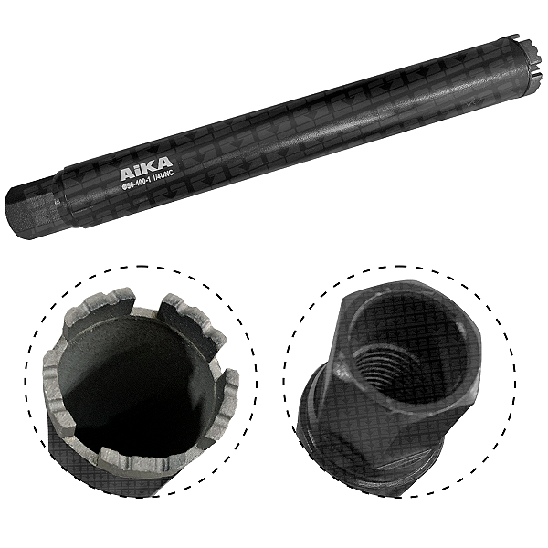 Broca Serra Copo Coroa Diamantada Azul 56 X 450mm 1 1/4