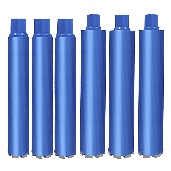 Kit Broca Coroa Diamantada Perfuratriz 56mm 83mm 3 Unidade