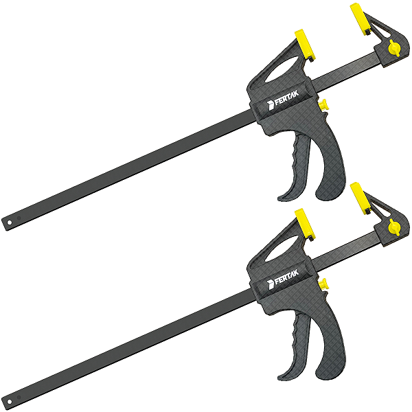Kit Grampo De Aperto Rápido Fertak 12pol 300mm 2 Peças Aço