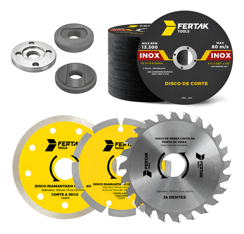 Disco Segm. Continuo, Widea E De Corte + Flange 20mm, 22mm