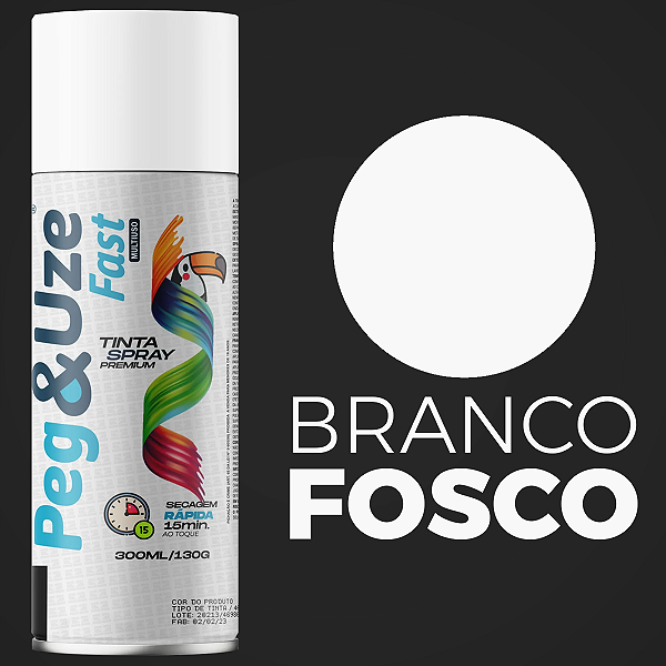Spray Peg&Use 300ml Uso Geral COR BRANCO FOSCO