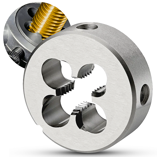 Cossinete Manual Aço Liga Ws M10 X1.5 Rosca Métrica Grossa