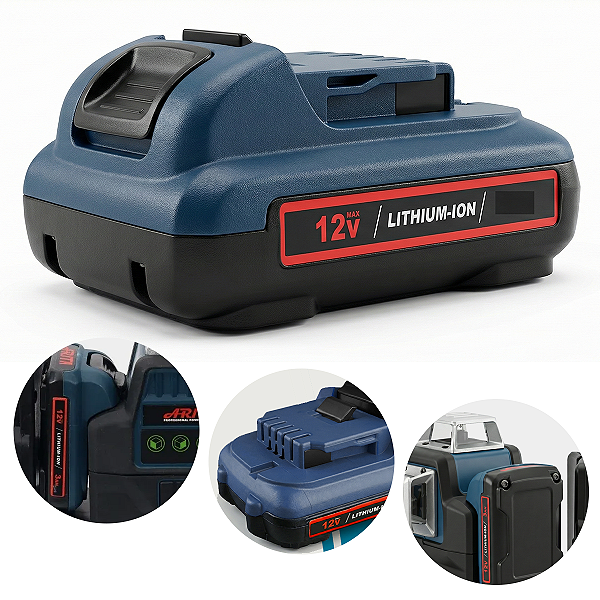 Bateria Para Nível A Laser Arita 12 Linhas Base Giratória