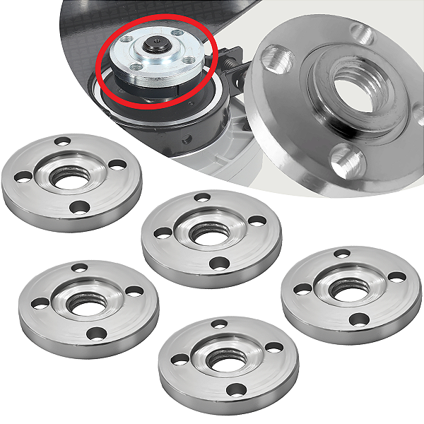 Porca M14 Externa Para Todas Esmerilhadeira Furo M14 5 Peças