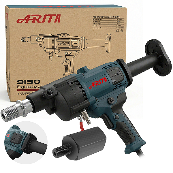 Kit Perfuratriz Manual Arita 130mm Adaptador 1.1/4 Para M16