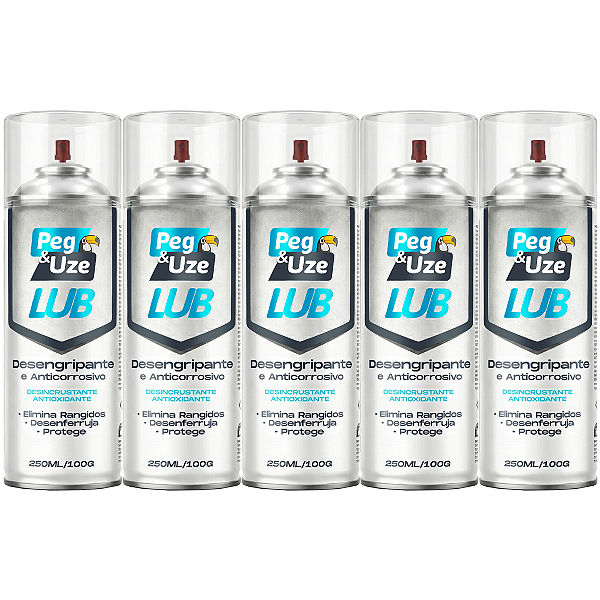6 Óleo Spray Desengripante Lubrificante 250ml Anticorrosivo