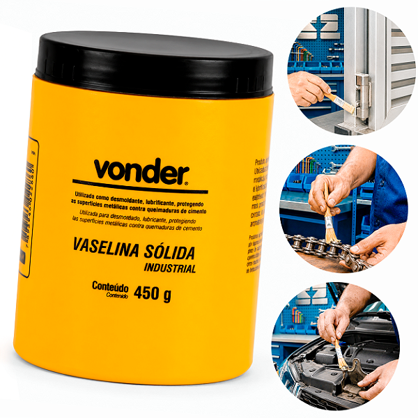 Vaselina Sólida Vonder Montagem E Desmontagem De Pneus 450g