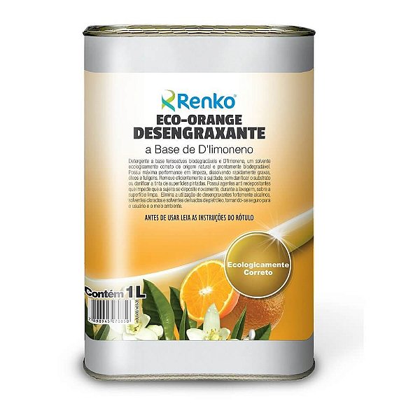 Eco Orange - Desengraxante a base de D'Limoneno - 1 Litro - Renko