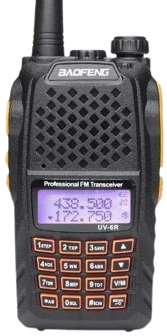 Rádio Comunicador HT Baofeng UV-6R – Dual Band UHF/VHF