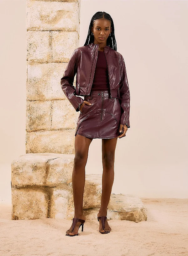 Saia Curta Evasê Pu