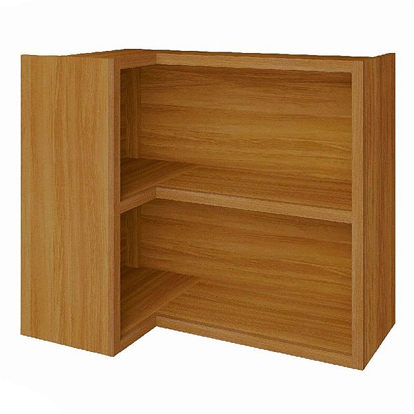 Cozinha Modulada Armário Aéreo 100% MDF Canto 93x52cm Freijó