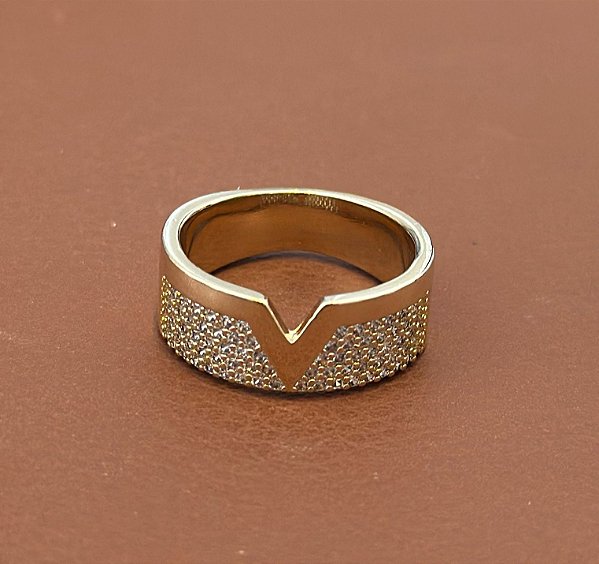 ANEL GROSSO VIVARA COM ZIRCÔNIAS