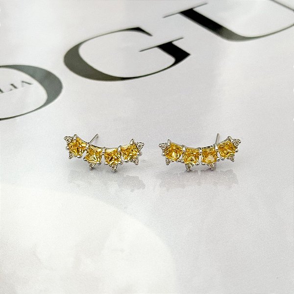 BRINCO EAR CUFF CITRINO ELISA