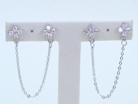 BRINCO 2 EM 1 CORRENTE FLOR CRISTAL