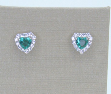 BRINCO CORAÇÃO DIAMOND TURMALINA