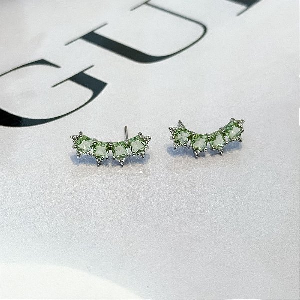 BRINCO EAR CUFF MAÇA VERDE ELISA