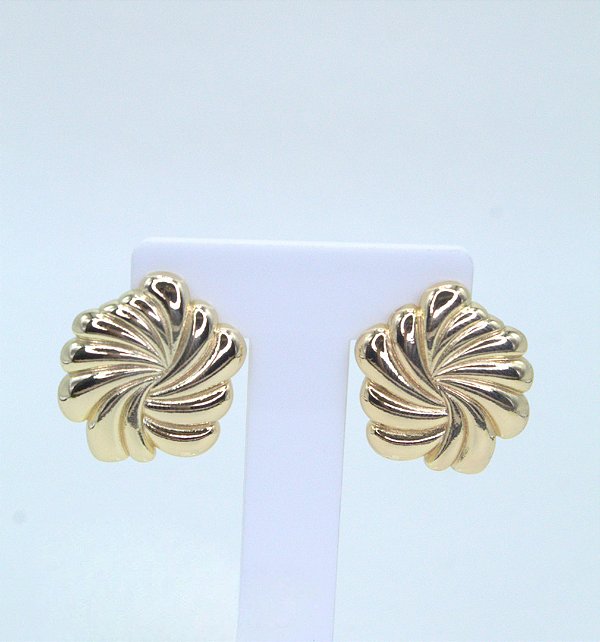 BRINCO GOLD OVAL TEXTURIZADO ELOAH