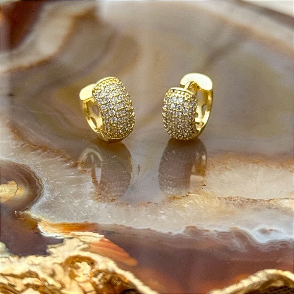 ARGOLA PEQUENA 6 FILEIRAS DE PEDRAS 1,1CM