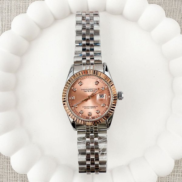 RELÓGIO FEMININO LUXO DATE JUST CORAL 31MM