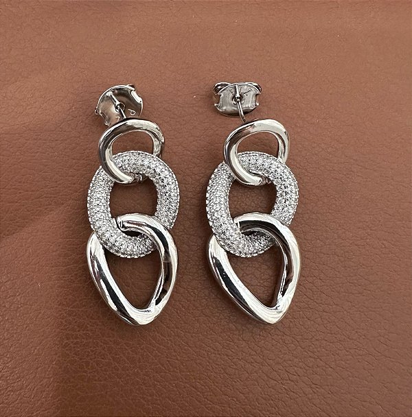 BRINCO DE 3 ELOS CRAVEJADO