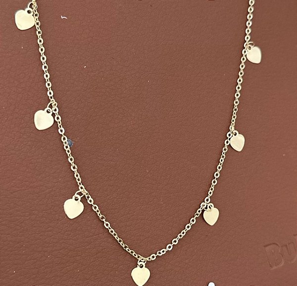 COLAR CORAÇÕES LONGUETE
