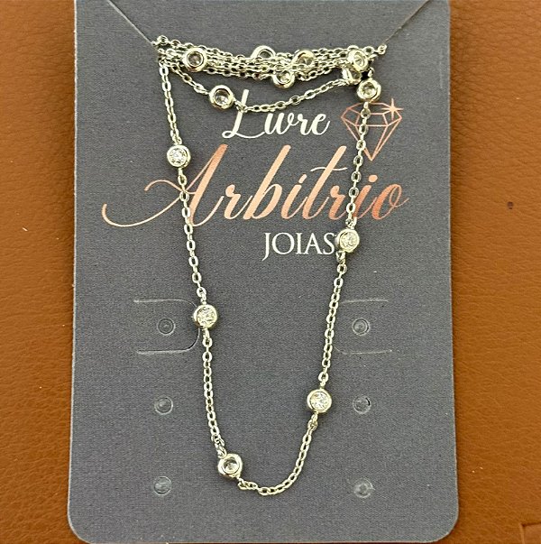 COLAR LONGO DIAMOND EULALIA 60CM