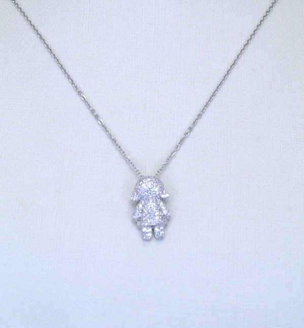 COLAR DIAMOND MENINA CRAVEJADO