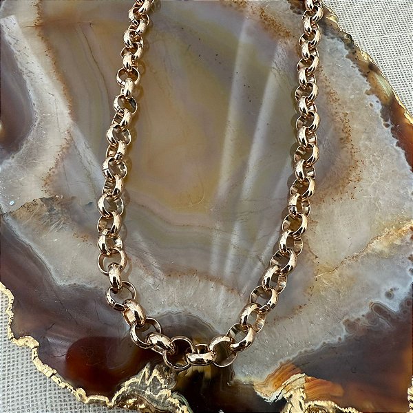 CORRENTE ELO PORTUGUES 45CM COM REGULADOR - 6MM