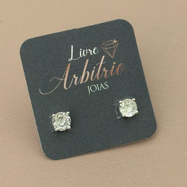 BRINCO PONTO DE LUZ 4 PONTAS 6MM DIAMOND