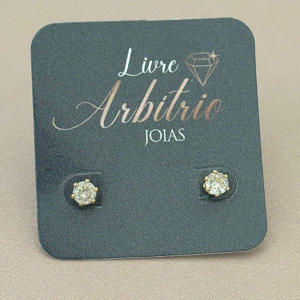 BRINCO PONTO DE LUZ GOLD 4MM